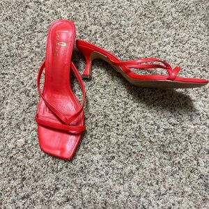 Elegant Red Women's Heels